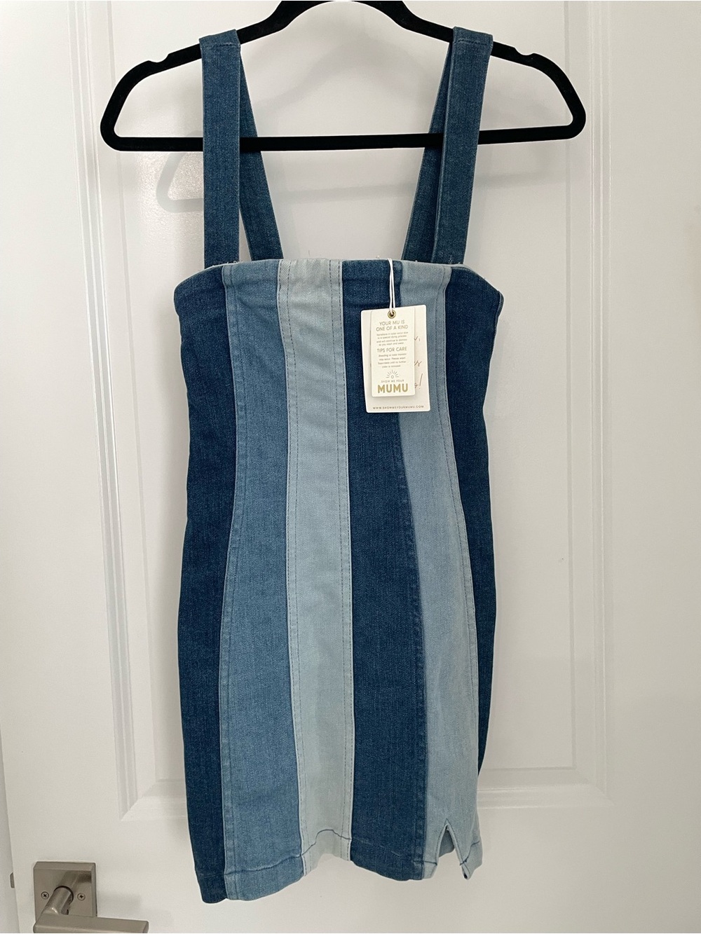 NEW Show Me Your Mumu Coronado Corset Dress Denim Convertible Strapless Mini. 15 - Picture 3 of 11